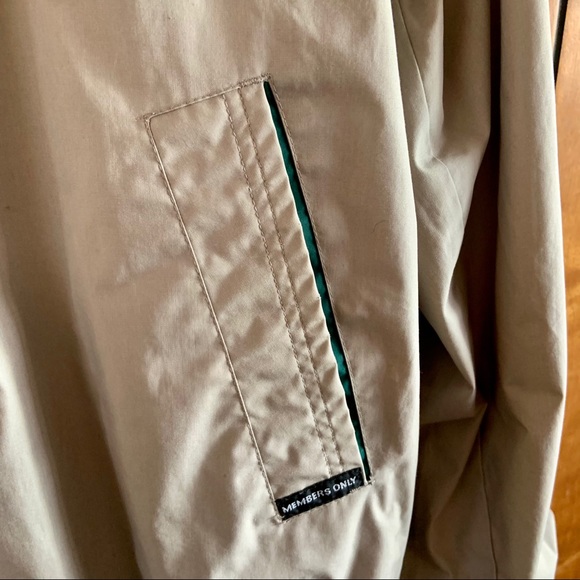 Members Only Vintage Dad Windbreaker Jacket LONG - Picture 5 of 14